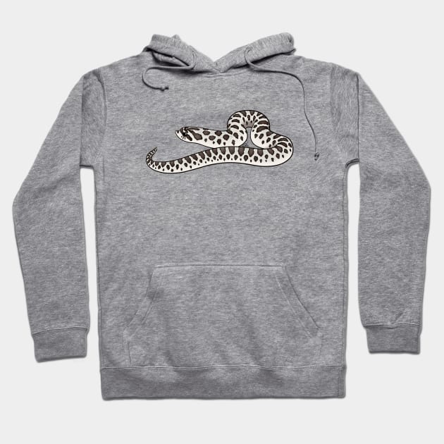 Axanthic Western Hognose Snake Hoodie by anacecilia